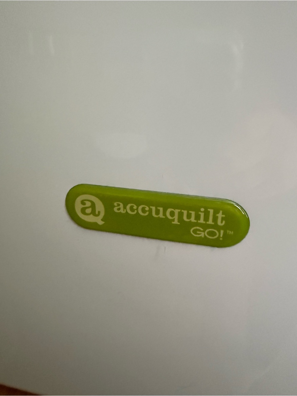 Accuquilt Go! Fabric cutting machine.